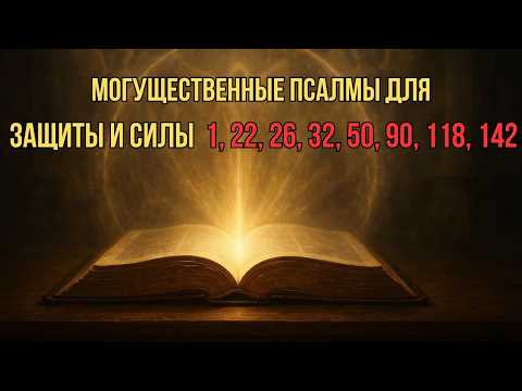 Видео: Могущественные псалмы для защиты и силы — 1, 22, 26, 32, 50, 90, 118, 142