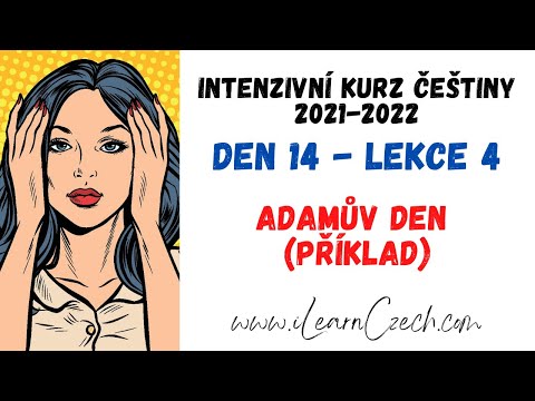Видео: Курс чешского 14.4: Курс чешского 14.4: День Адама (пример)