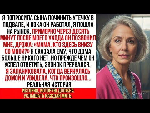 Видео: Я попросила сына проверить утечку в подвале—а он позвонил и предупредил «Мама, не возвращайся домой…