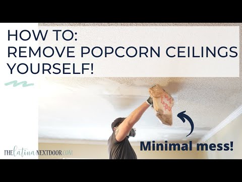 Видео: КАК САМОСТОЯТЕЛЬНО СНЯТЬ ПОТОЛКИ ИЗ ПОПКОРНА | Лучший способ снять потолки из попкорна