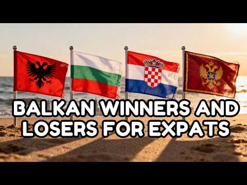 Видео: Пляж и Балканы: сравнение Албании, Хорватии, Болгарии и Черногории | Стоимость жизни для экспатов