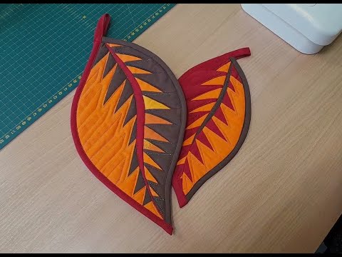 Видео: Мастер-класс "Осенний лист - прихватка"