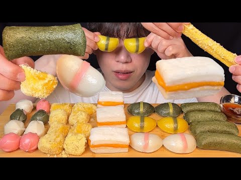 Видео: SUB) Корейский десерт рисовый пирог мукбанг asmr