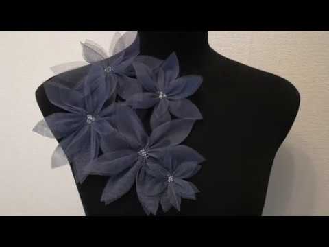 Видео: Как сделать цветы из сетки