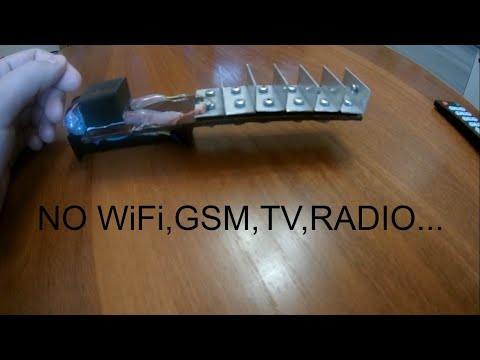 Видео: Не повторять опасно!!! Глушилка GSM,WiFi,интернета,TV и радио.Не устоит ни один электроприбор.