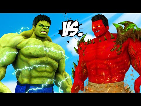 Видео: БОЛЬШОЙ ХАЛК ПРОТИВ КРАСНОГО ХАЛКА - НЕВЕРОЯТНЫЙ ХАЛК ПРОТИВ КРАСНОГО ХАЛКА
