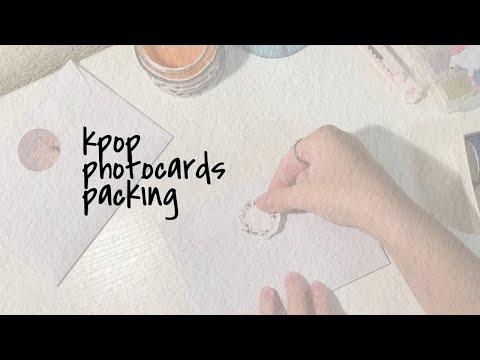 Видео: упаковка кпоп карт и стаффа | kpop photocards packing | real time [eng sub]