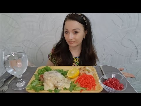 Видео: Мясо Под Сыром🤤#mukbang#kristinakiss#food#