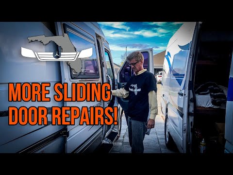 Видео: Балансировка и замена троса раздвижной двери — ремонт раздвижной двери T1N Sprinter, часть 2