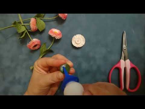Видео: Мастер класс "Маргаритки в технике квиллинг"