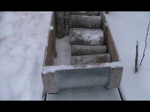 Видео: Длинный буран в лесу, заготовка дров.