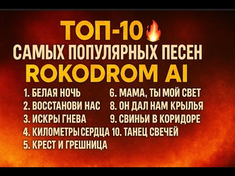 Видео: 🎸 Топ-10 самых популярных песен ROKODROM AI