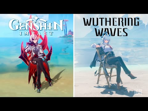 Видео: Genshin Impact VS Wuthering Waves (часть 2) — сравнение деталей и физики