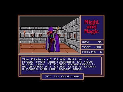 Видео: Королевский дворец Люксус. Гвиндон, ученик Корака. Might and Magic II: Gates to Another World #44