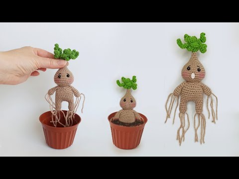 Видео: ВЫ БУДЕТЕ В ВОСТОРГЕ! 🐲Малыш Корень Мандрагоры крючком / Хогвартс амигуруми