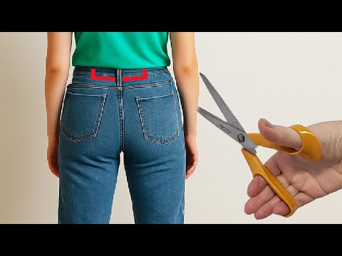 Видео: Хитрости шитья: как увеличить талию джинсов за 2 минуты! + Бонусный лайфхак