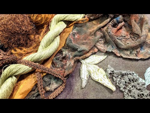 Видео: Начинаем новый текстильный коллаж ручной работы и говорим об искусстве