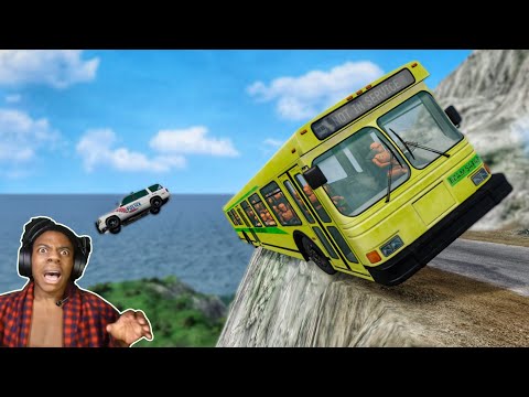 Видео: Автобусные дороги против скалистых дорог 😱 #2 - [BeamNG.Drive]