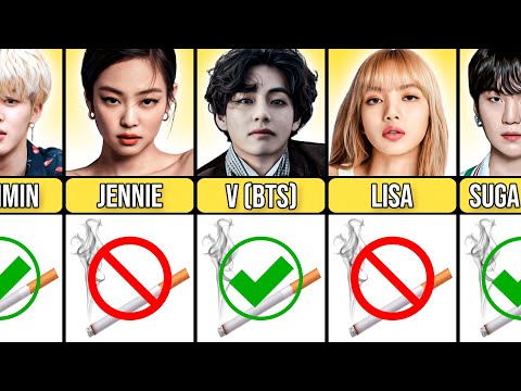 Видео: Знаменитые айдолы K-pop, которые курят в реальной жизни