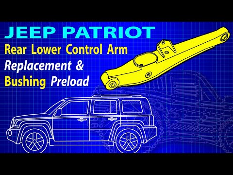 Видео: Замена нижнего заднего рычага подвески Jeep Patriot и предварительная затяжка втулки