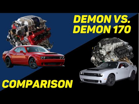 Видео: Dodge Demon 2018 года против Dodge Demon 170 2023 года — насколько лучше новая версия? (ПОЛНОЕ СР...