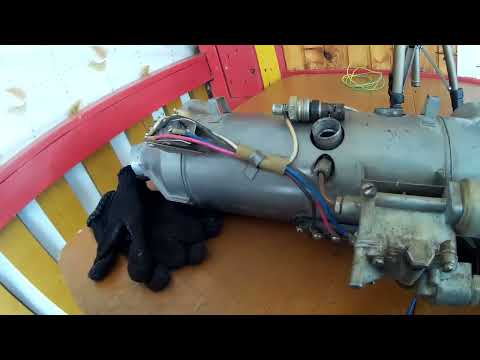 Видео: ДТ-75. Пробный запуск турбореактивной печки от Запорожца