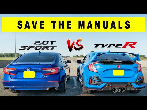 Видео: Honda Accord Sport 2.0T 6 Speed ​​Races Civic Type R плюс бонусный третий автомобиль | Гонка Drag...