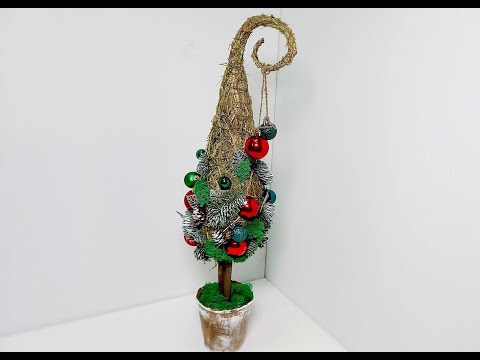 Видео: Креативная ёлка из сена