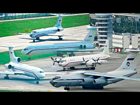 Видео: Такие посадки нельзя пропустить - редкие самолеты Ту-134 Ту-204 Ту-154 Ил-18 Ил-62 Ил-76 Ил-96
