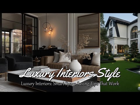 Видео: Роскошные интерьеры: умные советы по экономии пространства, которые работают