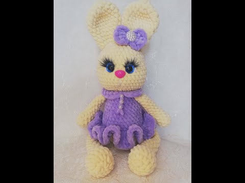 Видео: ЗАЙКА КРЮЧКОМ ИЗ ПЛЮША.