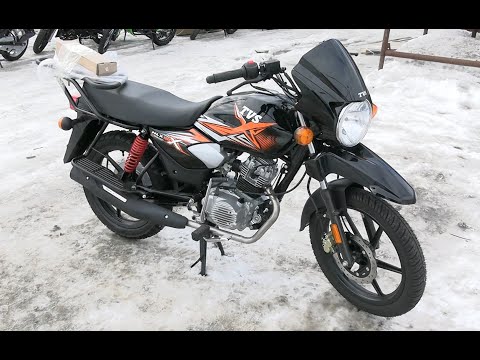 Видео: Индийский мотоцикл TVS HLX 150X. Обзор.