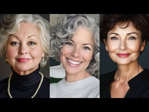 Видео: Стрижка для женщин 50+, 60+ и 70+ — женская стрижка