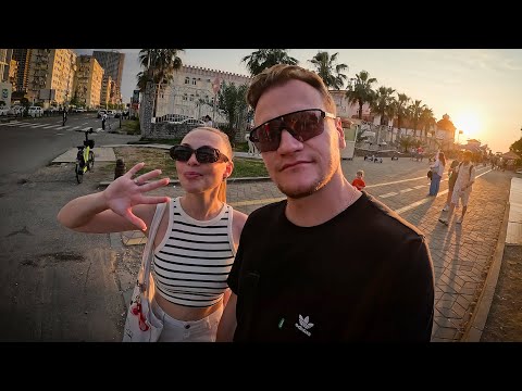 Видео: Легкая прогулка по набережной в Батуми. Слушаем ОКЕАН ЕЛЬЗИ на закате.
