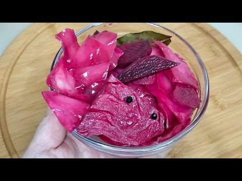 Видео: Маринованная капуста со свеклой! Қырыққабатпен қызылша салаты! Қазақша рецепт.  Казакша рецепт