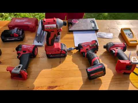 Видео: Обзор и тест винтовертов Milwaukee 3602 & Milwaukee 3453 & Milwaukee 2953 & Milwaukee 2760