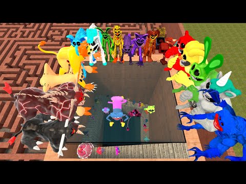 Видео: Встречайте совершенно нового строителя Поппи: игровая семья, главы 1, 2, 3, 4 против семьи Зооном...