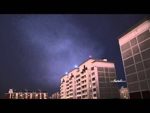 Видео: Грозовое небо вблизи аэропорта Шереметьево 11 августа 2013