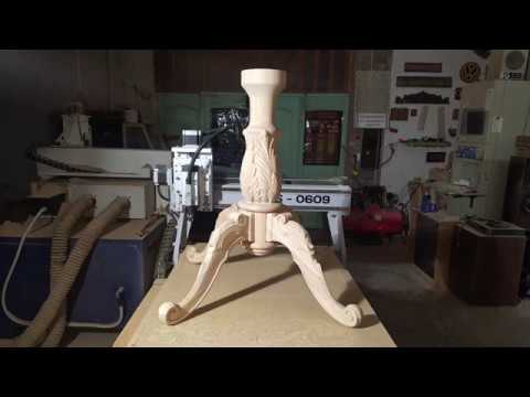 Видео: Four-legged table with CNC. Четырехногий стол на ЧПУ