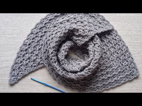 Видео: Бактус крючком. Объёмный узор