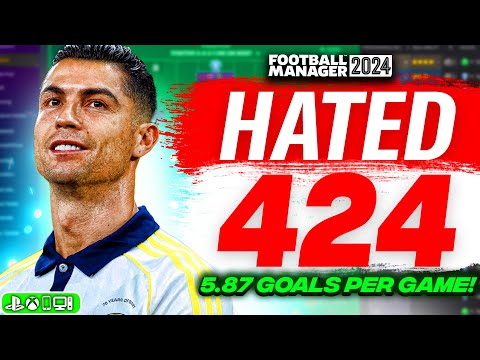 Видео: Самая ненавистная тактика 4-2-4 от FM24 — доминирует над ВСЕМИ | 5,7+ голов за игру!