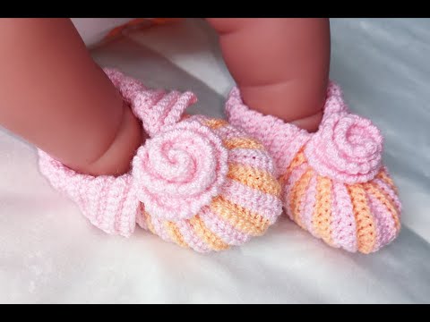 Видео: Пинетки "Зефирки" крючком//Crocheted booties