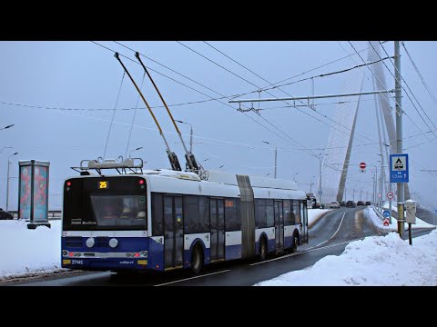 Видео: ТРОЛЛЕЙБУСЫ в РИГЕ, ЛАТВИЯ | Сборник 2022 | 4K UHD