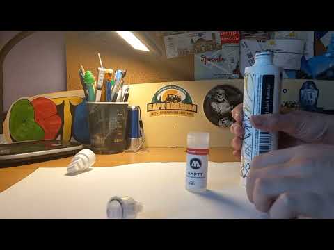 Видео: Заливаем маркеры(molotow, 214, fat ink)