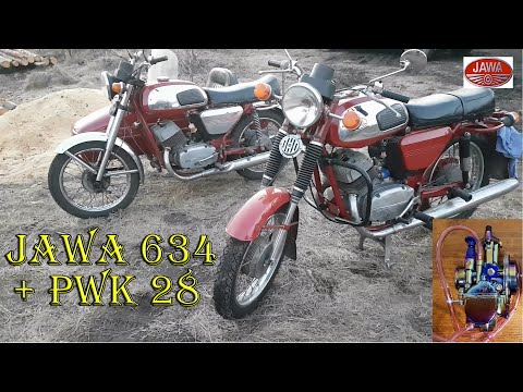 Видео: Поставили карбюратор PWK 28 на ЯВУ 634 Первый запуск и работа двигателя | Jawa 634 + PWK 28