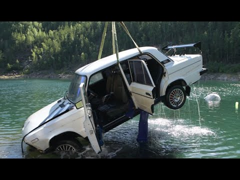 Видео: Подъём ВАЗ 2106 со дна карьера №125. Трагедия с утонувшей девушкой.  2020.06.08