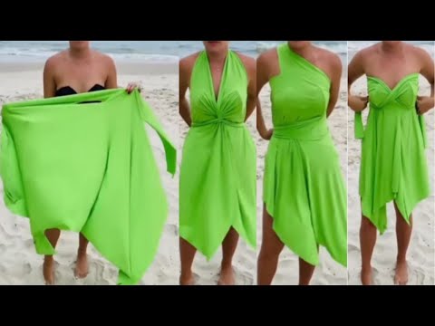 Видео: Крой интересного парео без шитья.