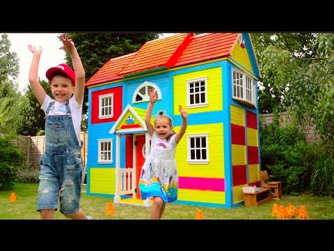 Видео: DIY 2 этажный ДОМ 4 комнатный для детей и РУМ ТУР