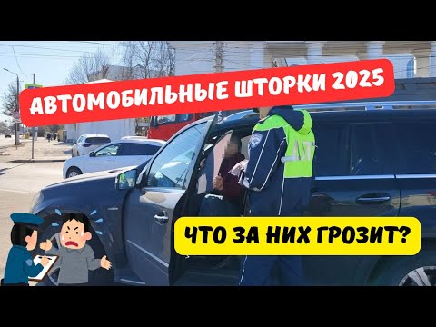 Видео: Что грозит за шторки на машине в 2025 году?
