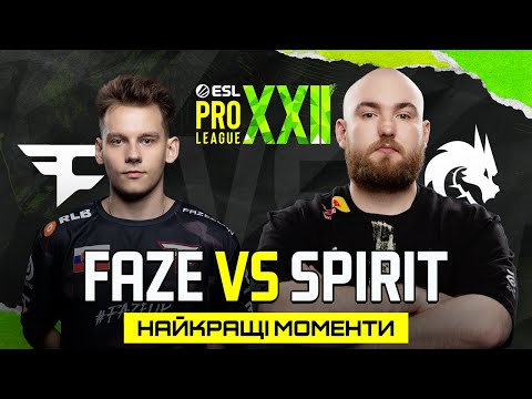 Видео: HIGHLIGHTS 👉Spirit проти FaZe | ESL Pro League Season 22